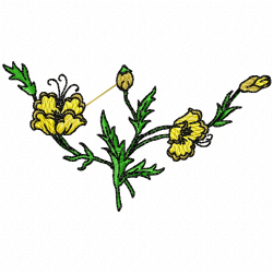 Flowers Embroidery Design 8